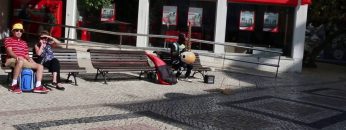 Kora-player Bacisko Susso in Lagos Portugal